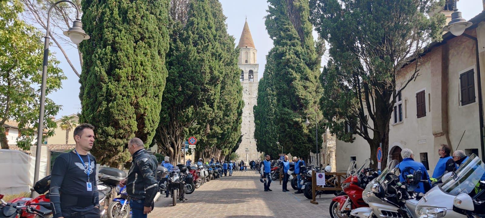 Immagine per L'avventura di 70 biker dal Piemonte, stregati dalla bellezza di Aquilieia